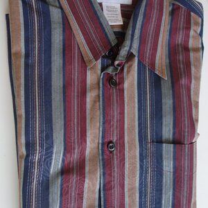 le chateau 80% Cotton 20% Striped Multi-Color Men's Shirt